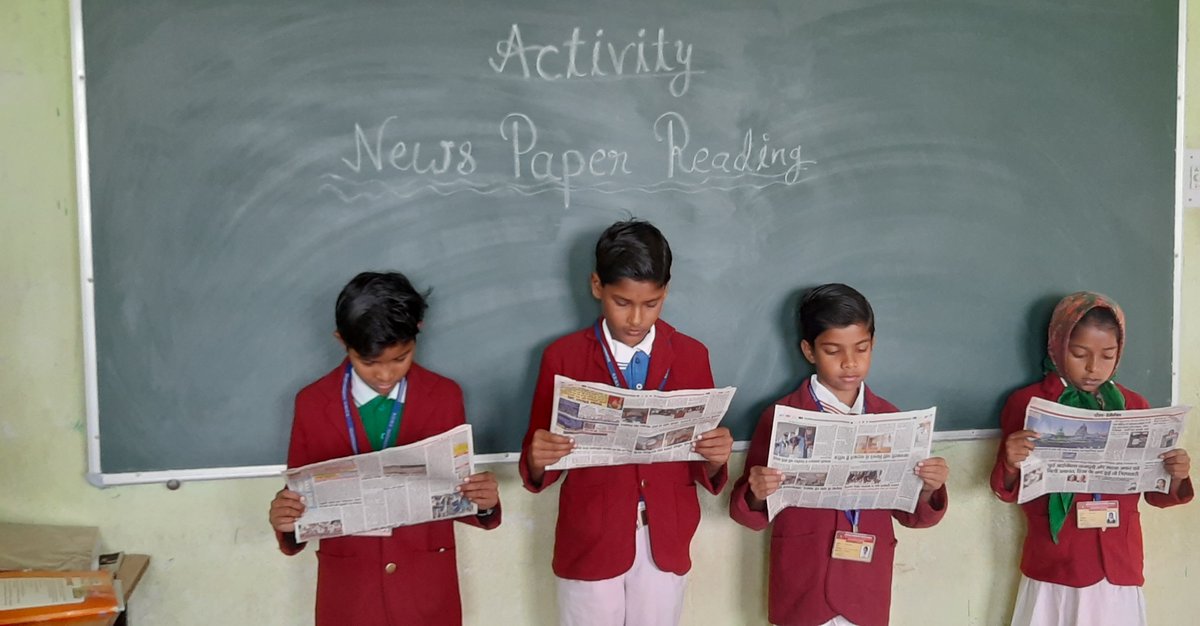WorldRoshan's tweet photo. Reading newspaper is a very useful activity to start your day. Today students had a session on Benefits of Reading Newspaper in which they were asked to read the newspaper. They were encouraged to develop a habit of reading newspaper on regular basis. https://t.co/YIx30zhUjc