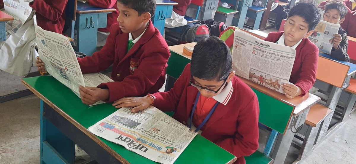 WorldRoshan's tweet photo. Reading newspaper is a very useful activity to start your day. Today students had a session on Benefits of Reading Newspaper in which they were asked to read the newspaper. They were encouraged to develop a habit of reading newspaper on regular basis. https://t.co/YIx30zhUjc