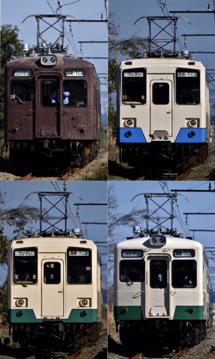 maganoto489's tweet photo. 神農原-南蛇井　全車見た目の違う上信電鉄を定点観測 https://t.co/VtZpoBsimW