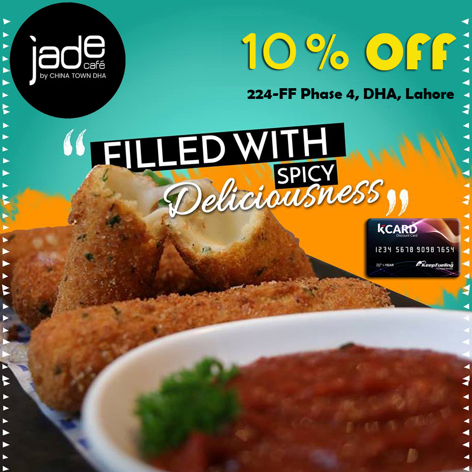 kcardpk's tweet photo. Come to JADE CAFE today, relish the Delectable menu and enjoy 10% discount on K CARD

https://t.co/TUbFJi3UsH

#kcard #kcardpk #discountCard #bestDiscountCard #bestDiscountOffers #kCardDiscounts #kCardOffers #amazingDiscounts #amazingDiscountOffers #JadeCafe #CafeJadeDHA https://t.co/dBxmQYwqCH