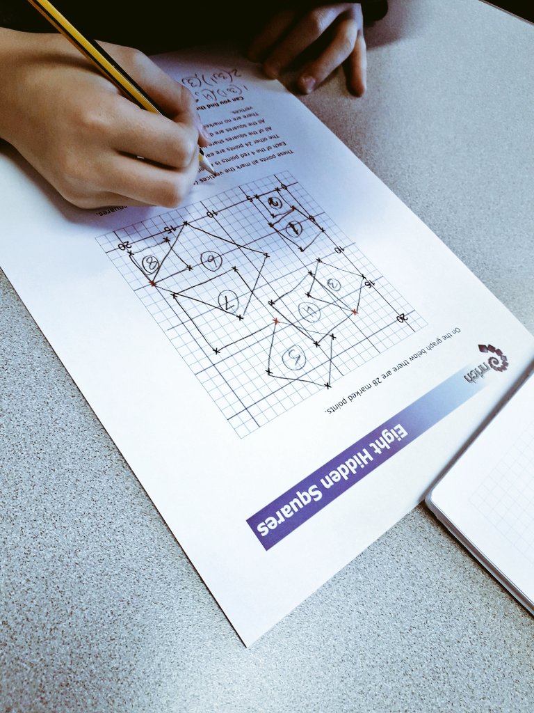 Gus_Echeverry's tweet photo. Today's question: "How integers help us understand spacial relationships?" @nrichmaths Eight hidden squares @AISBucharest #MYPMaths #Grade6 #ConceptualUnderstanding https://t.co/vH4vp3LhVa
