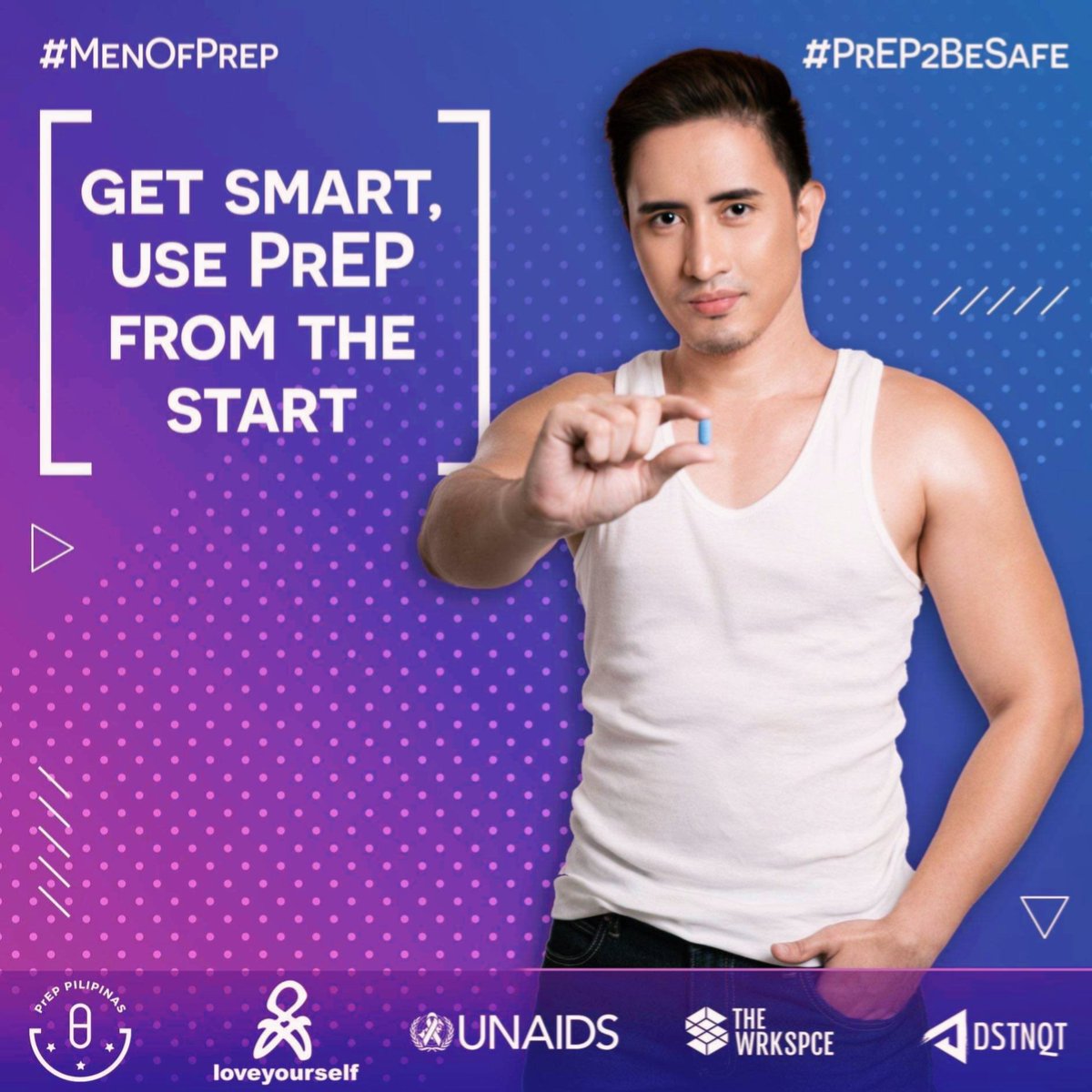 GeeAiJoe's tweet photo. Use PreP from the start and make the smart choice. #MenOfPrEP
Take PrEP everyday to reduce the risk of getting HIV!
Visit https://t.co/gSOnnv9TBj to get your first bottle of the pill and be #PrEP2BeSafe today! β€ https://t.co/iMHnCmXG6t