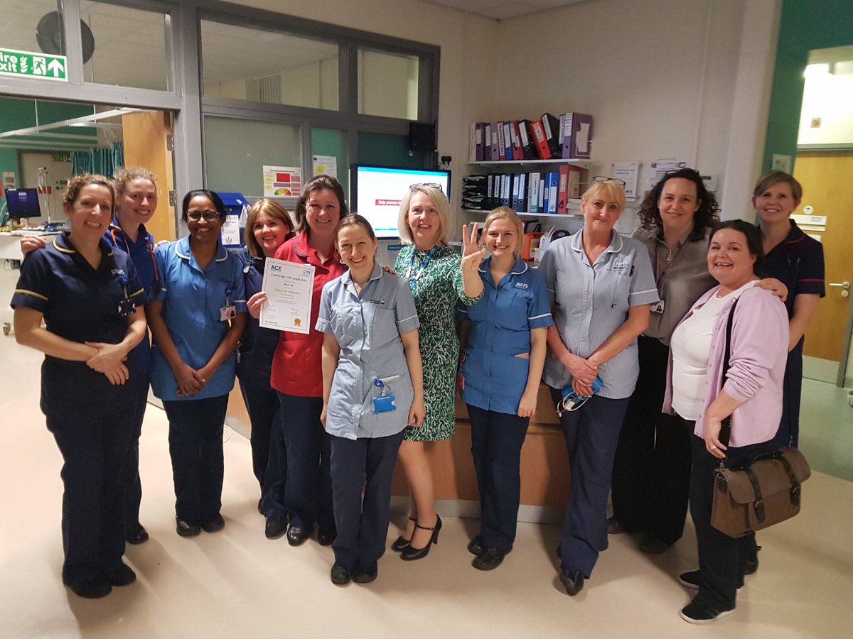 @StockportNHS @alisonlynch65 @helshow1 @Nursey_sarah72 @NhsNadine @greenjxg 
The magnificent #TeamC4 celebrating their phenomenal THIRD GOLD award for ACE ward accreditation standards 👌👌👌👏👏👏🙌🙌🙌🌟🌟🌟
#Leadingtheway
#Thisishowwedoit
#Peopleattheheartofallwedo 
#Proud2care