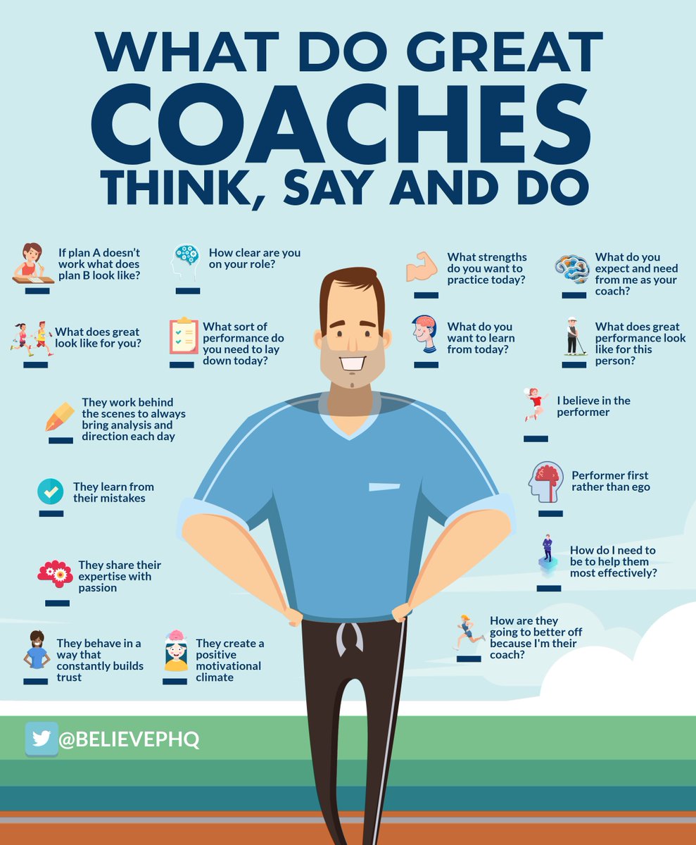 BelievePHQ's tweet photo. What do great coaches think, say and do https://t.co/Ng82DQSbFP