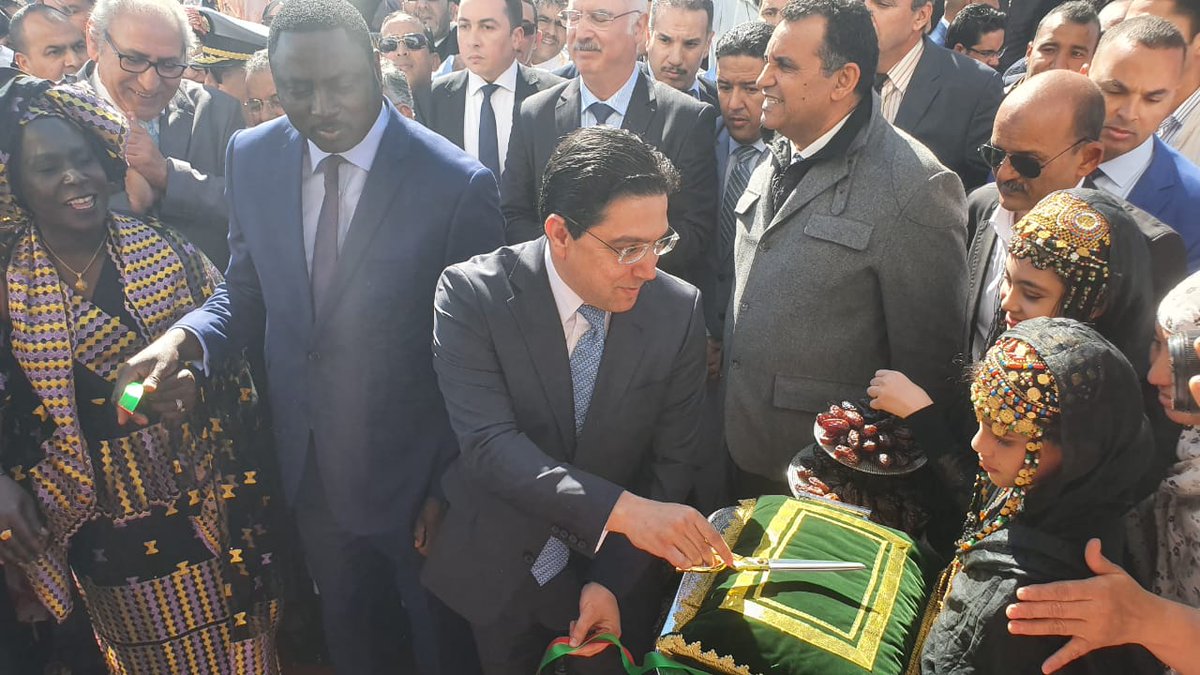 kelthoumbent's tweet photo. #Maroc #Diplomatie  #CooperationSudSud #DakhlaMaroc #DakhlaAfrica
Inauguration du consulat général de la #Gambie à #Dakhla  en présence du chef de la diplomatie Nasser #Bourita et son homologue gambien. https://t.co/PXOOC7fecn