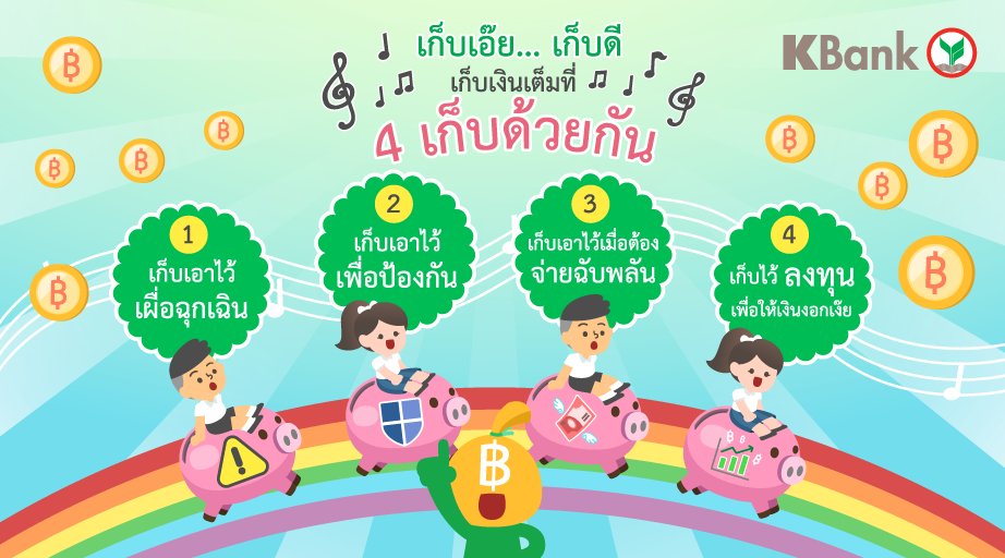 KBank_Live's tweet photo. เบื่อแล้วเป็นเด็กดี 😝 อยากเก็บเงินดีแบบพี่มากกว่า! 💵✨
4 เก็บ >> เก็บเผื่อ - เก็บกัน - เก็บจ่าย - เก็บลง (ทุน)
ติดตามเทคนิคดีๆ เพิ่มเติมได้ที่ 👉 https://t.co/IR5UiZo4CS
#KExpertTip #เด็กดี #วันเด็ก #เก็บเงินเด็กดี https://t.co/LW9xxRnYdF