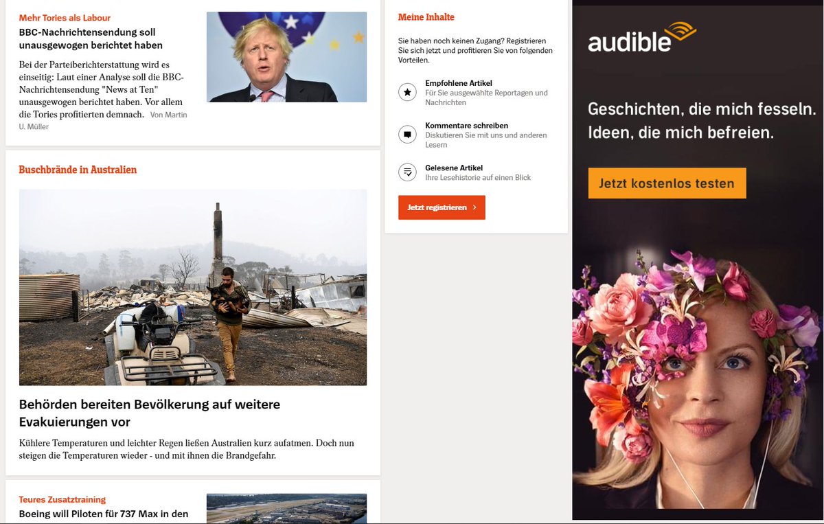 FrlLorilo's tweet image. Endlich hat #SpiegelOnline mit dem neuen Layout den wichtigen Inhalten genügend Platz eingeräumt. War ja nicht auszuhalten, dass die Werbung kleiner war, als der journalistische Inhalt.