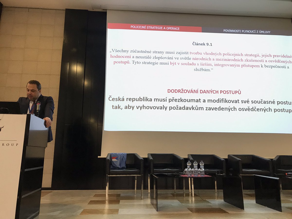 PROS4_coe's tweet photo. Good morning from the 2nd day of the #PROS4+ #NFPT_CZE ๐จ๐ฟ, this morning weโre looking at the Policing football matches in Czech Republic including requirements of Article 9 of the #StDenisConvention. Anton Cernat, Head of the Romanian NFIP discusses his experience. https://t.co/2g93wIjfpj