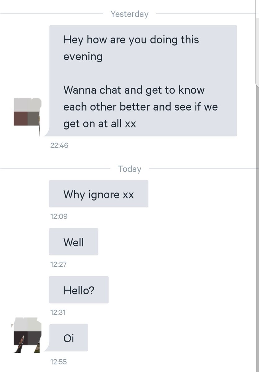 Oi.

#OnlineDating #ChivalryMayBeDead
