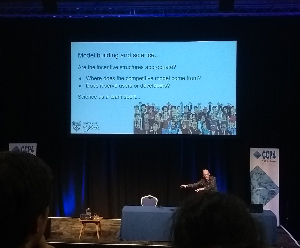 I don't normally agree with taking photos of slides, but this way of thinking is something that needs to be shared. Science is a team effort, and sometimes we need to 'cross boundaries and break convensions' to really progress. Truly inspiring talk, Kevin!
<a href="/ccp4_mx/">ccp4_mx</a>  #ccp4sw