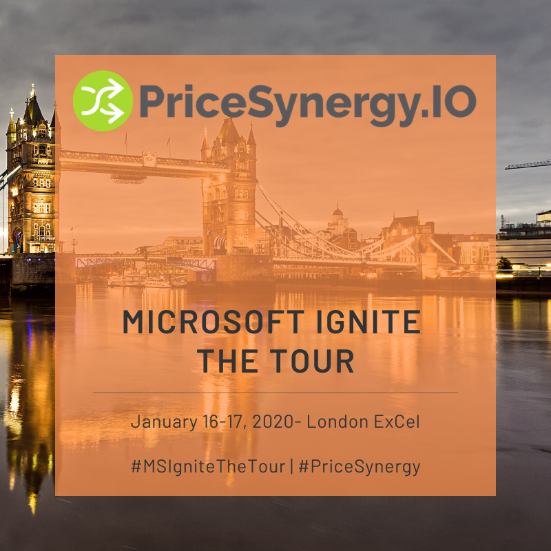 In just over a weeks time we will be showcasing PriceSynergy.IO at #MSIgniteTheTour London. DM to book a demo and see what we can do! #ecommerce #ppcchat #startups #investors