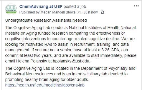 ChemAdvising at USF (@usfchemadvise) on Twitter photo 