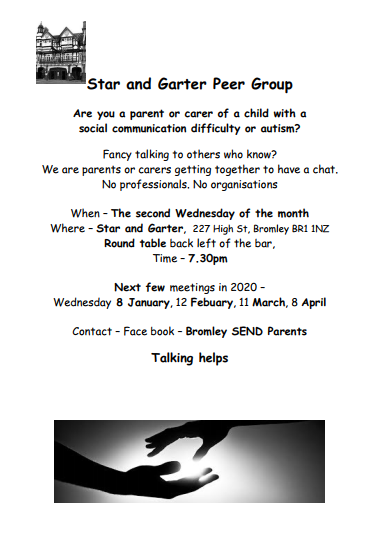BromleyMencap's tweet photo. Are you a parent or carer of a child with a social communication difficulty or autism? Fancy talking to others who know? 
Parent/carer meeting tonight at 7.30pm. For details see below. 
#Autism #parentsforparents #Bromley https://t.co/21tC6ICzQ9