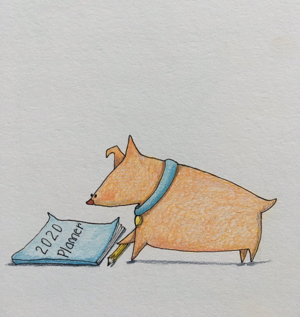 TamberrinoArt's tweet photo. The tools are useless without the drive. #illustration #Motivated #goals #resolutions #dog #dogs #planner #PlanFor2020 https://t.co/8uE7pQN42u