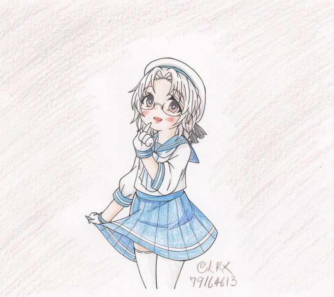 #艦これ版深夜の真剣お絵描き60分一本勝負
#艦これ版真剣お絵描き60分一本勝負_20200108
#平戸
平戸チャン 