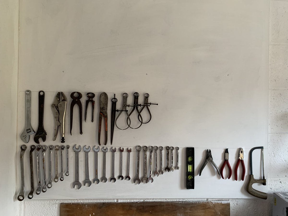 NigelVardy's tweet photo. Run out of nails..!!! #toolboard #vwcamper #Tragedy https://t.co/2FVgw066bx