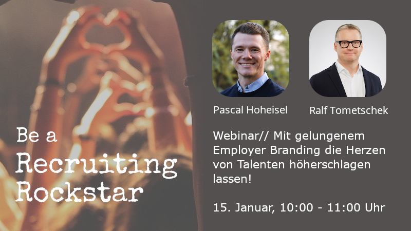 Nur noch eine Woche bis zu unserem gemeinsamen Webinar mit @RalfTometschek von identifire. Starten Sie mit frischem Wissen ins neue Jahr!

Schnell anmelden:
myvt.ly/recruiting-roc…

#employerbranding #talent #webinar #recruiting #knowledge