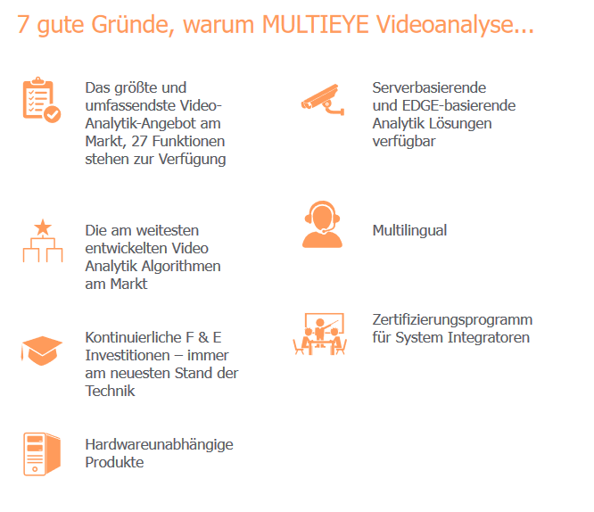 artec_techn's tweet photo. "7 gute Gründe, warum #MULTIEYE VCA Videoanalyse." Verfügbare Funktionen und Einsatzgebiete >> https://t.co/MKzAmtuagL #artec #Analyse #Videodaten https://t.co/PHcEPYdKEx