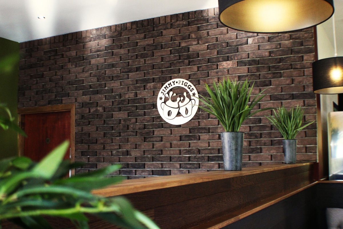 Our Monsoon Brick slips, no mortar really makes these brick slips stand out. #coffeeshopdesign #retaildesign #retaildesigner #shopdesign #brickslips #retaildesignblog #wallcoverings #restaurantdesign #restaurantdesigner