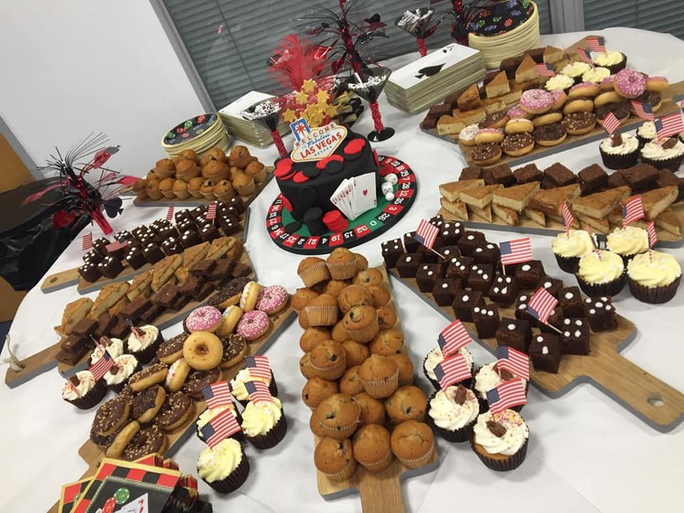 indulgedelibar's tweet photo. Buffet Vegas style.  Thank you so much to Twisted Cakes on Kings Road for the amazing cake. https://t.co/s5tuRhCvub