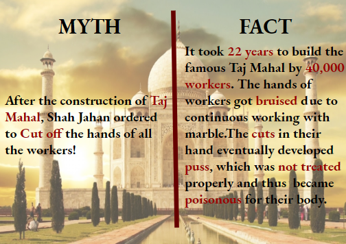 CareabouttruthC's tweet photo. Time for Truth😋

It's a MYTH :D

Come on guys, he was not that cruel😁

#myth #fact #Truth #TajMahal #7Wonders https://t.co/tcpHjnXFtz