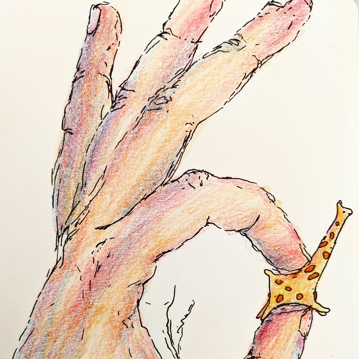 Day 2: giraffy

I'd like to draw something every day of 2020. For January I'm doing things I can hold in my hand. Perhaps I need a bigger sketchbook 🙈
This little clay giraffe was made by a friend of mine who has mad fine motor skills 🤯
#drawingaday2020 #illustratorsoninstagram