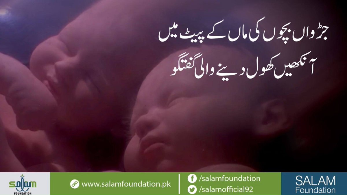SalamOfficial92's tweet photo. Two Babies Talk in the Womb and Perfectly Explain God and Hereafter.
جڑواں بچوں کی ماں کے پیٹ میں
آنکھیں کھول دینے والی گفتگو

https://t.co/lcToJomH65 https://t.co/CuNftSmQzR