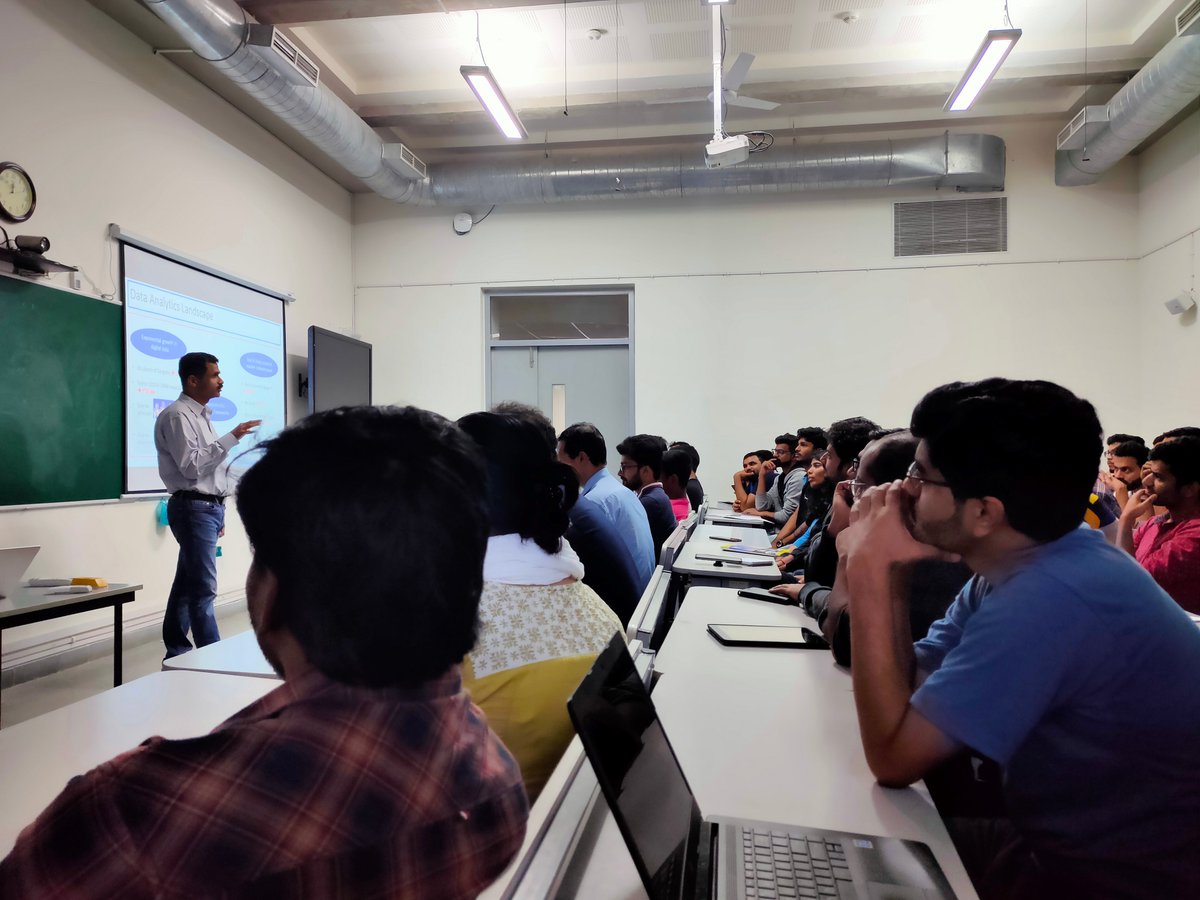 IIT Hyderabad op Twitter: "#IITHyderabad Dept of Computer Science &  Engineering hosted a lecture by Dr. Om Deshmukh, CEO & co-founder of  TildeHat, a data-focused #startup, on 'Data Science in Industry: Review,