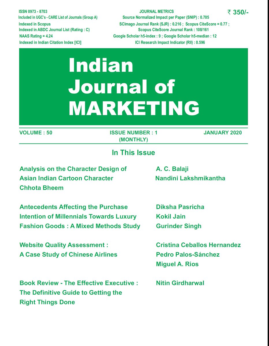 balajeeac's tweet photo. https://t.co/W4QluOCkFt "Analysis on the Character Design of Asian Indian Cartoon Character ChhotaBheem", paper published in #IndianJournalOfMarketing - IJM #Volume50, Issue1, January #2020 , page 9-23 #CharacterDesign #ChhotaBheem #Brand #CharacterLicensing #animation #character https://t.co/2TlFXj1Ura