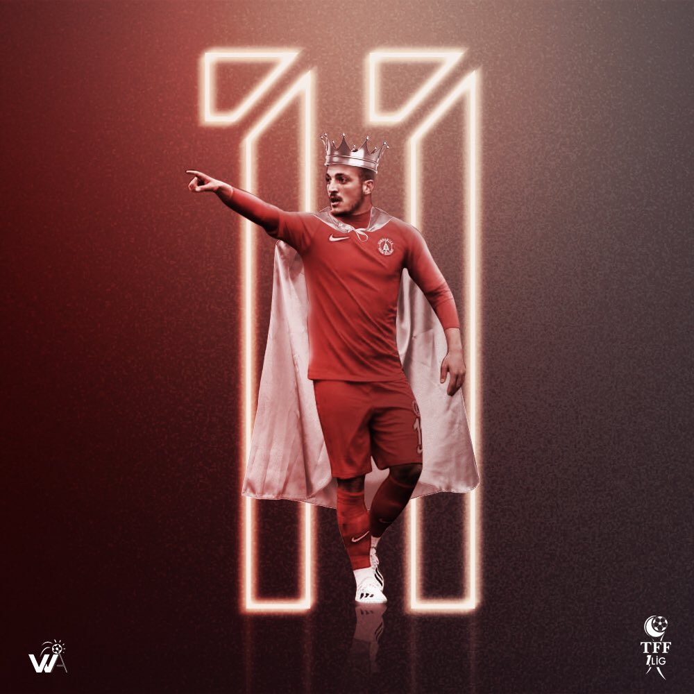 TFF 1. Lig’de ilk yarının gol kralı: Emircan Altıntaş (11) 👑