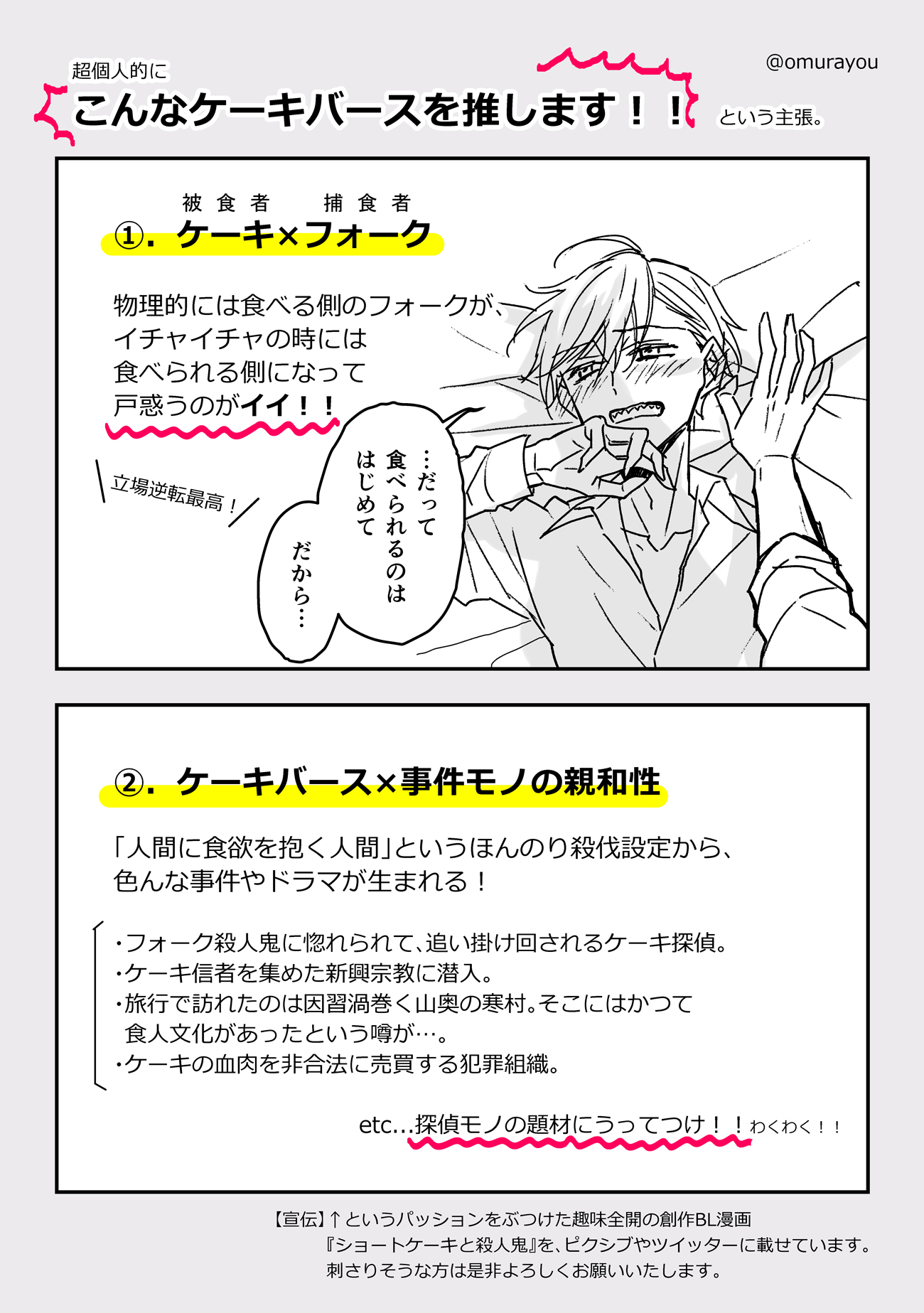 大村陽 食べる者と食べられる者の関係性オタクによる ケーキバースはいいぞ という超主観的プレゼン