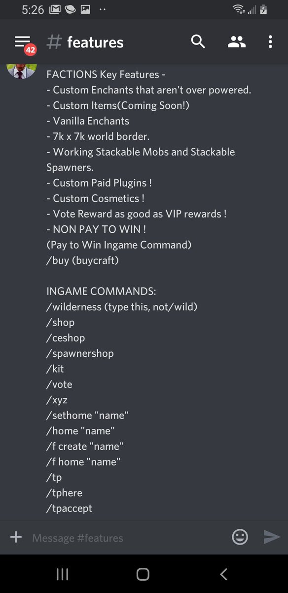 mage_pe's tweet photo. Looking for a new factions server with dedicated staff and developers? 
Look no further. 
Here is a list of what we offer and there are loads of plugins being developed by our paid developers(we utilize free and entirely custom plugins, paid plugins are programmed ground up!) https://t.co/ypWGQN0pnQ