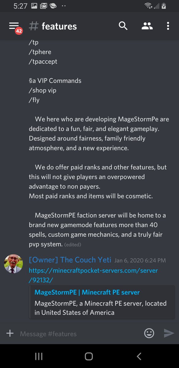 mage_pe's tweet photo. Looking for a new factions server with dedicated staff and developers? 
Look no further. 
Here is a list of what we offer and there are loads of plugins being developed by our paid developers(we utilize free and entirely custom plugins, paid plugins are programmed ground up!) https://t.co/ypWGQN0pnQ