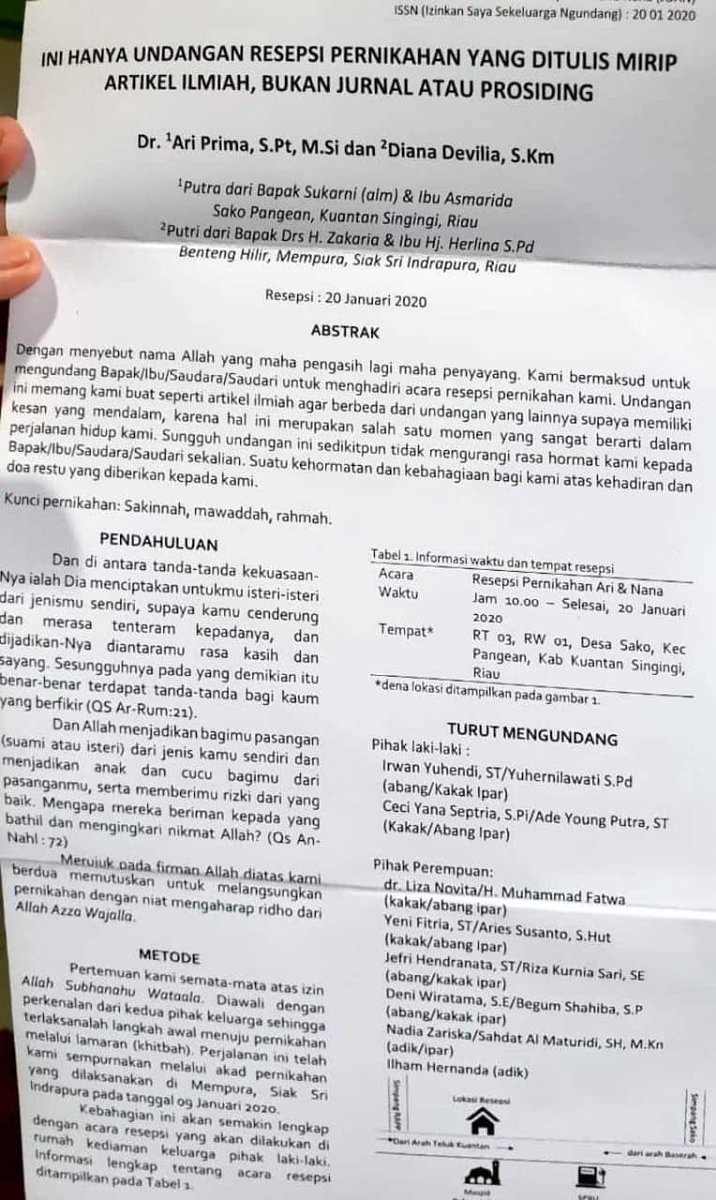 Undangan ini berseliweran di WAG. Mungkin yg bikin dosen yg terobsesi Scopus tapi kasih tak sampai 🤣😆