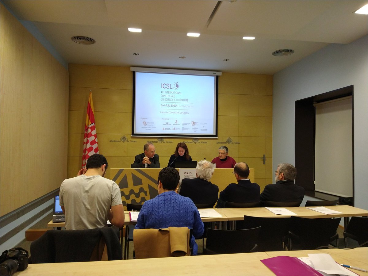 CatedraDrBofill's tweet photo. Avui presentem a #Girona el 4th International Conference on #Science and #Literature #ICSL que es celebrarà al Palau de Congressos de Girona durant el 2, 3 i 4 de juliol del 2020. @MartaMadrenas @cgamezzz https://t.co/pZz4MkkOl0