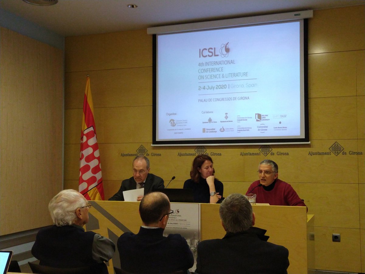CatedraDrBofill's tweet photo. Avui presentem a #Girona el 4th International Conference on #Science and #Literature #ICSL que es celebrarà al Palau de Congressos de Girona durant el 2, 3 i 4 de juliol del 2020. @MartaMadrenas @cgamezzz https://t.co/pZz4MkkOl0