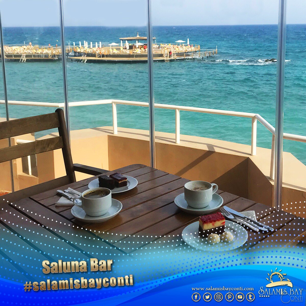 salamisbay's tweet photo. Enjoy the endless Mediterranean sea with our delicious drinks &amp; desserts in our unique landscape.

Eşsiz manzaramızda lezzetli içeceklerimiz &amp; tatlılarımız ile sonsuz Akdeniz’in tadını çıkartın. #landscape #cyprus #salamisbayconti #carsamba https://t.co/GWyjl6C3Ij