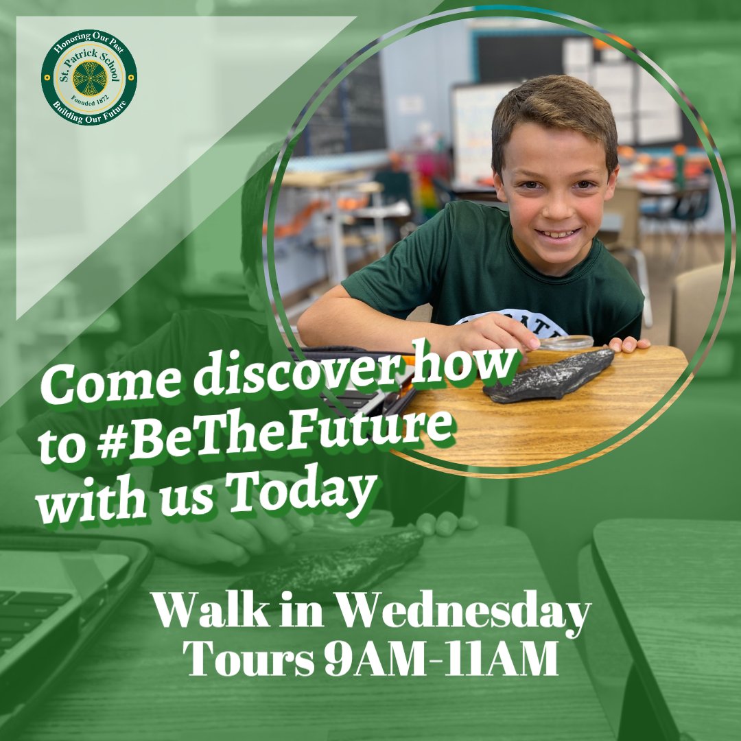 SPSChathamNJ's tweet photo. Come in for a personal tour to see how we build the future today from 9AM-11AM.  Applications currently being accepted.  Nationally STEM Certified Call 973-635-4623. #BeTheFuture #spsstem #spschathamnj https://t.co/k3ott0ykOb