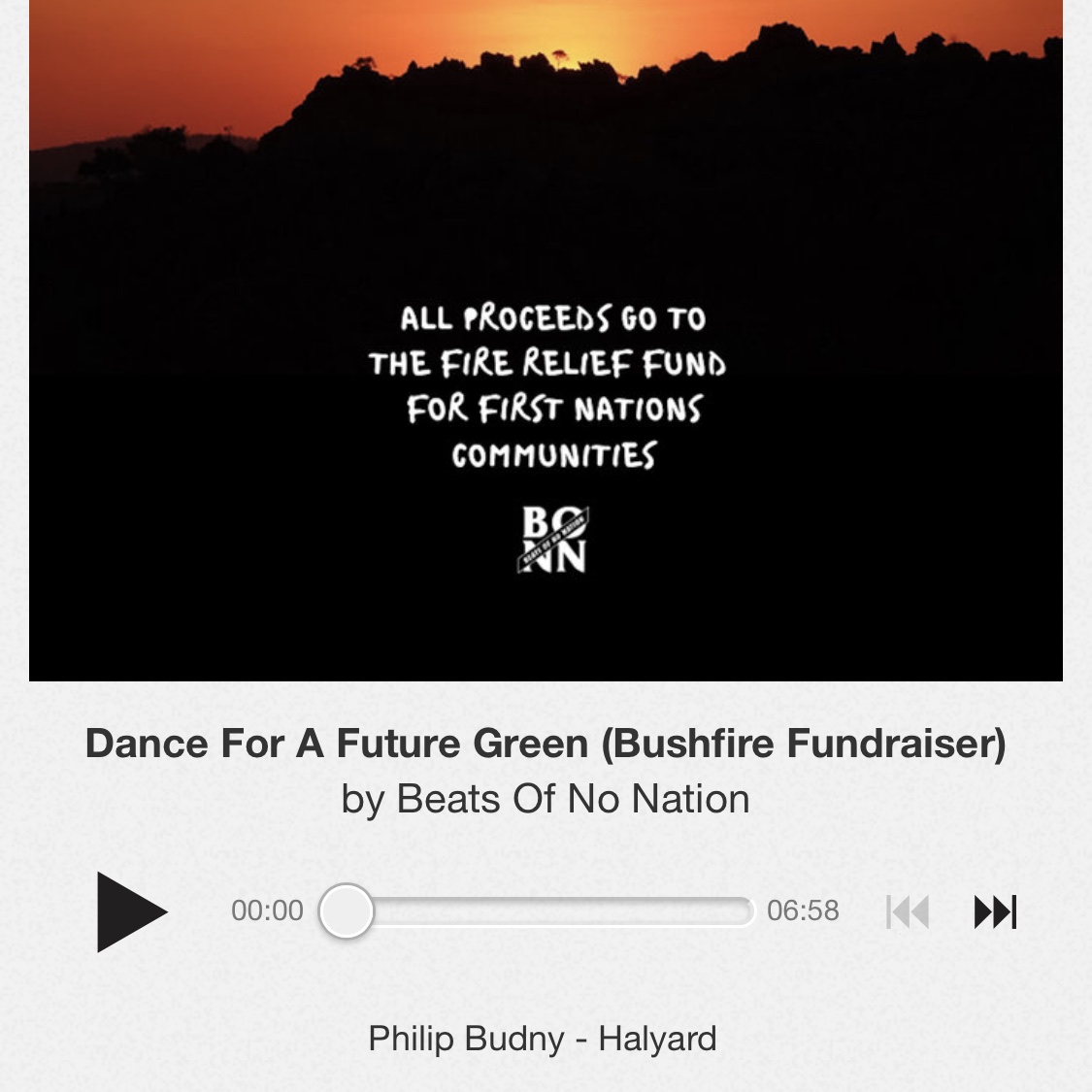philipbudny's tweet photo. My track ‘Halyard' is now up on the @beatsofnonation Bandcamp. All proceeds will be donated to a fire relief fund for First Nations communities affected by the bushfires currently raging throughout Australia.

https://t.co/0MDze30RYk…/dance-for-a-future-g… https://t.co/DYaMW8WboO