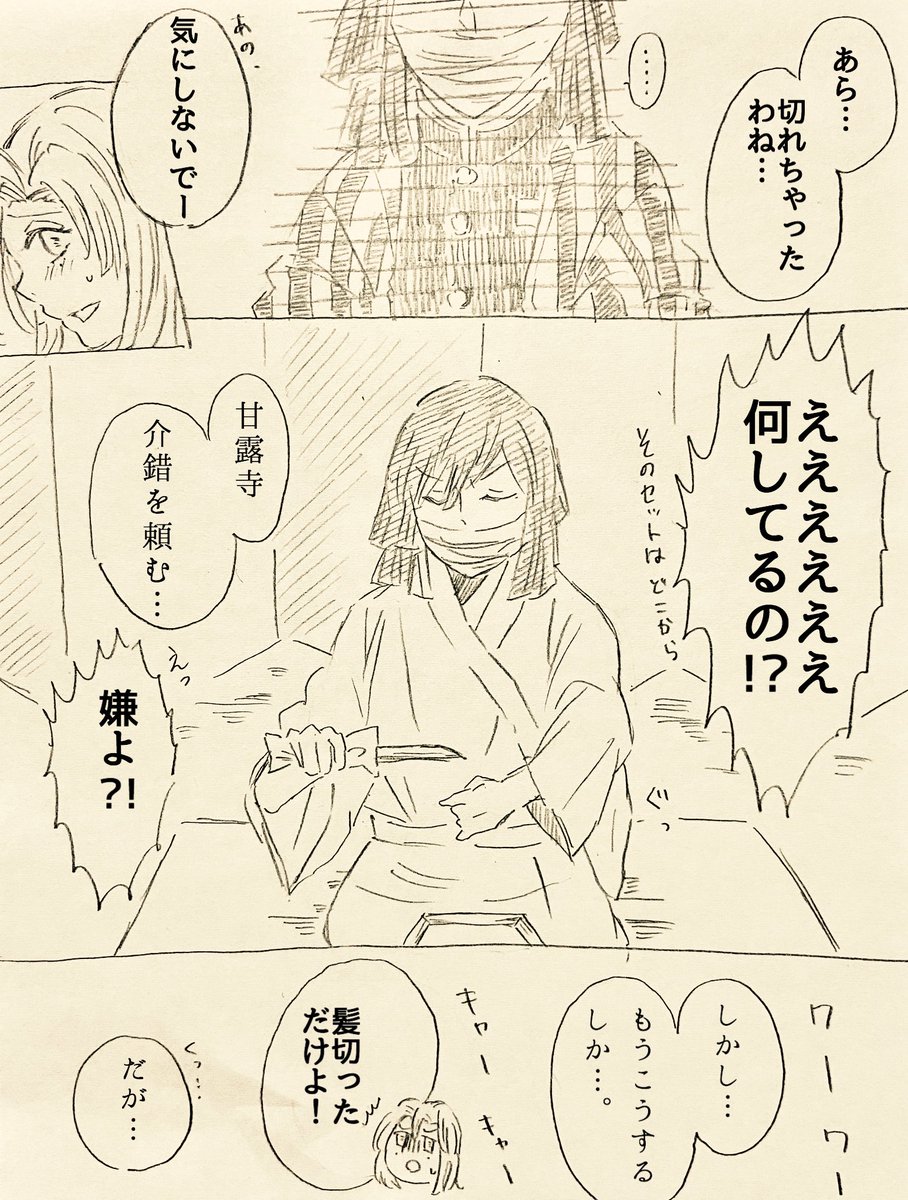 (おばみつ)

めちゃくちゃ上手くヘアカットした伊黒さんのお話です。 