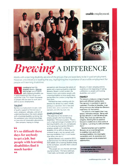 mencap_charity's tweet image. “It's great to see our work around #LDWorkWeek being featured in @EnableMagazine. Less than 6% of people with a #learningdisability are in paid employment, but 65% would like a job.”