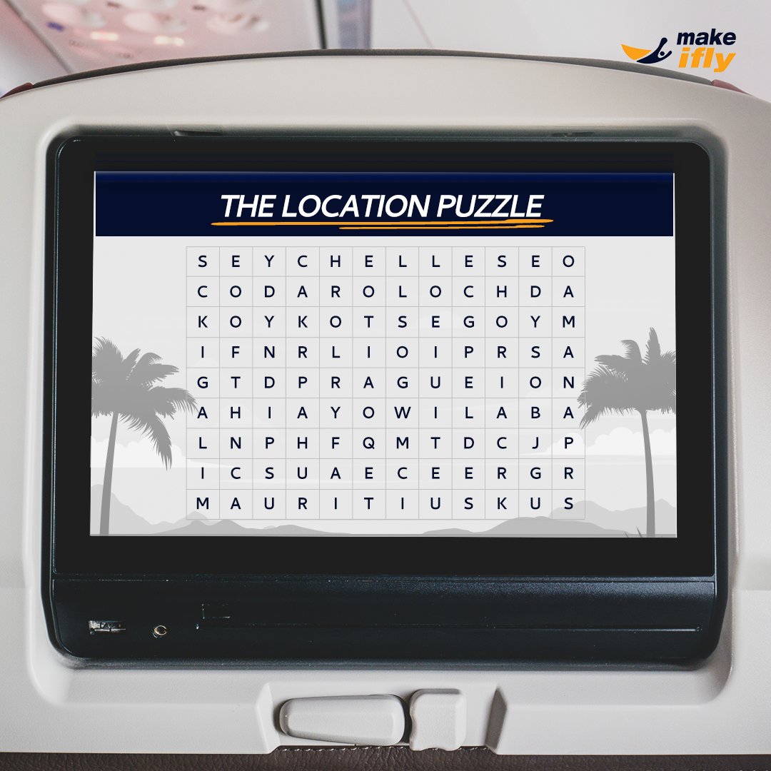 makeifly's tweet photo. Where are the smart geeks?
How many countries can you find in the puzzle? Name them below.
Hint: There are 11 of them.
#CheapFlights #Travel #TravelDeals #MakeIFly #CountryQuiz https://t.co/NOEGyTuvnp