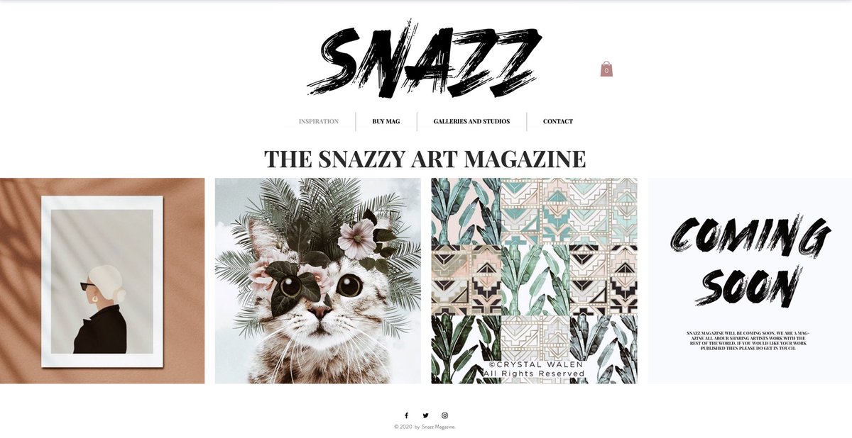 Snazzmag's tweet image. Working on our website, we are currently looking for Galleries to get in touch if they would like their gallery to be listed on our website for free! 🌟 
#Advertising #marketing #publishing