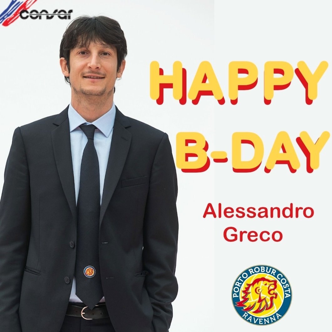 Tanti auguri al nostro vice allenatore Alessandro Greco‼️🎂🎈

#happybirthdayconsar #happybirthday #happybday #consarravenna #avantileoni #volley #volleyball
