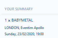 VirtuallyMarti's tweet photo. I'M GOING TO SEE BABYMETAL AGAIN 😭😭😭

NEXT MONTH AS WELL I WAS NOT MENTALLY READY FOR THIS. TBH I actually had no idea they were back in the UK before Download.

Put my Babymetal tshirt on today. Had email through saying they were touring. Tickets were left. It was a sign! https://t.co/btLfca6If8