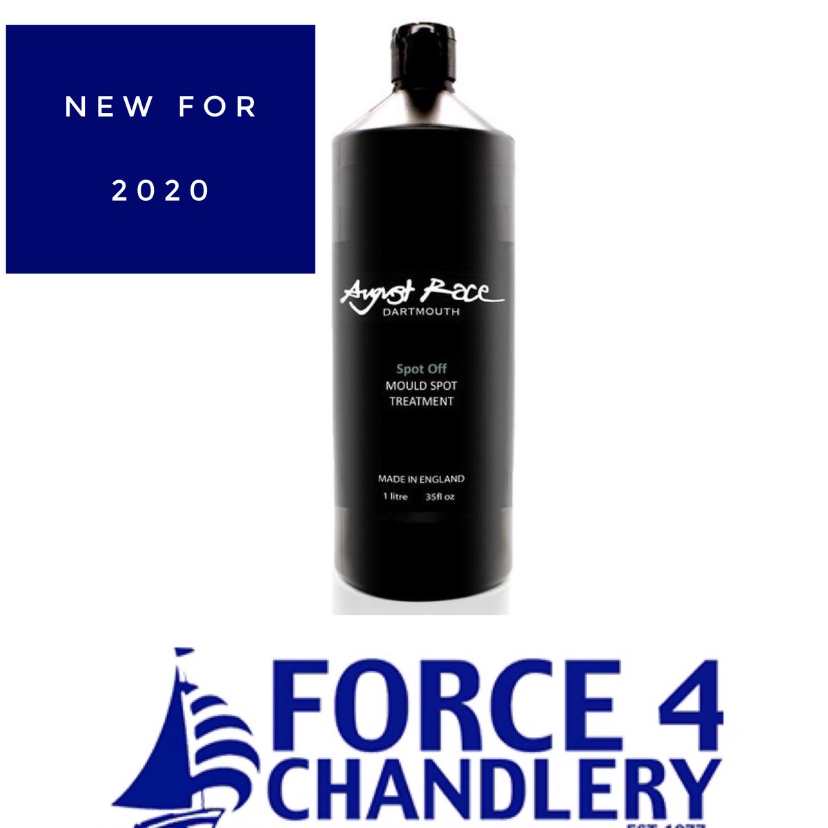 ⏰ Available from Force 4 from next week time to ready your boat for the season and remove mould spots from plastic and rubber with ease using #AugustRace #SpotOff 💫  #2020season #boatmaintenance #boatdetailing #TimeToCleanTheBoat