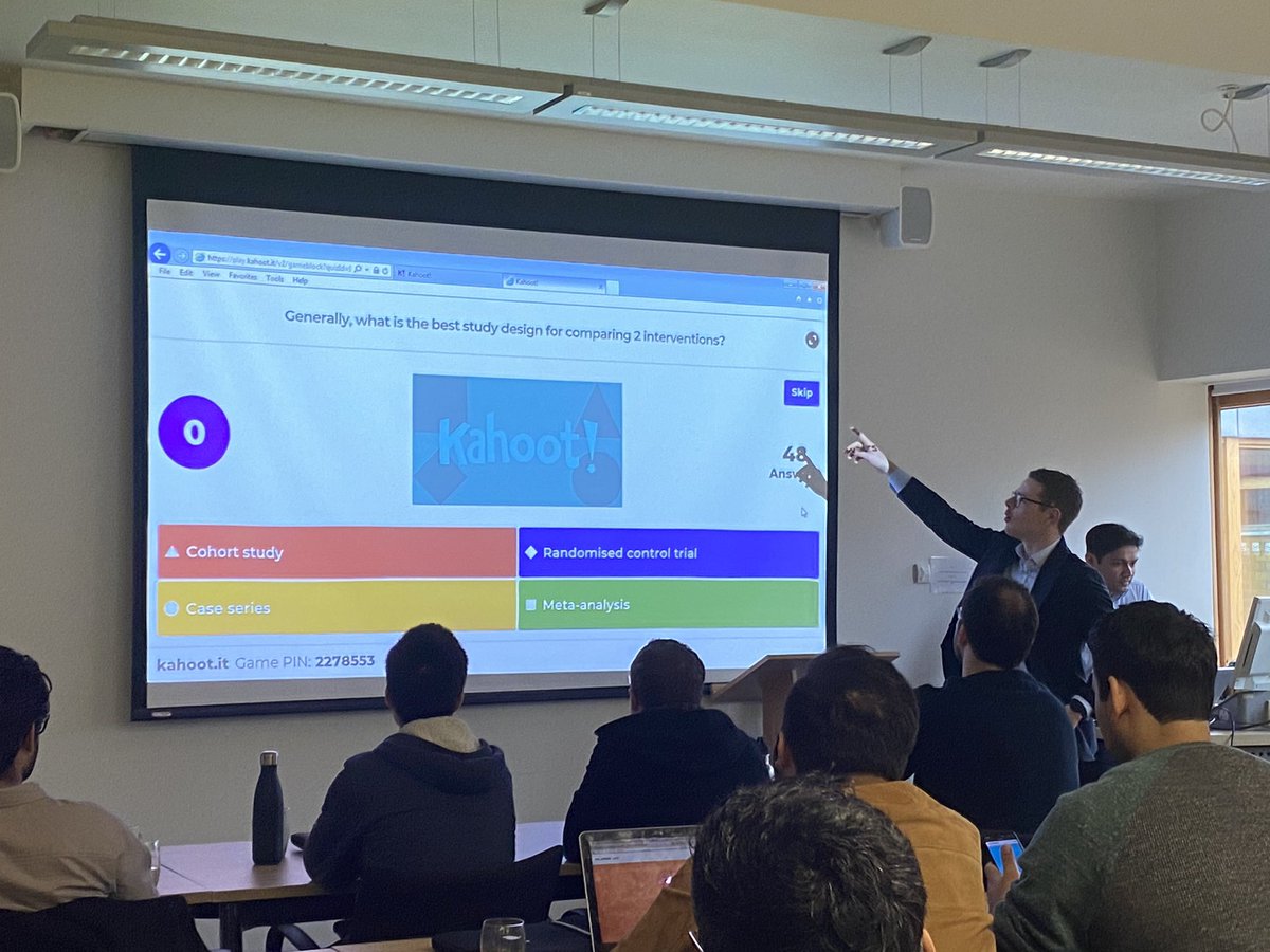 LukeHChan's tweet photo. .@BURSTurology team (@s_imon1 @urosurg7 @KennyRMacK) teaching research techniques @BAUSurology #CoreUrologyCourse. Excellent lectures on data, crit appraisal &amp; fun quiz. For more info, visit https://t.co/8jZlcOffcE https://t.co/lSFNgF8K1G