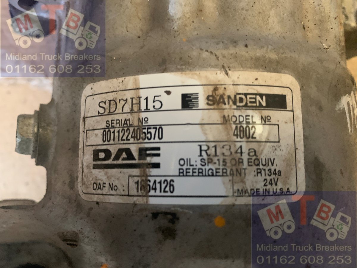 FOR SALE! 

DAF CF/XF MX-13 A/C COMPRESSOR
GOOD WORKING ORDER!

£180 inc. VAT

FOR ANYMORE INFORMATION CALL 0116 260 8253