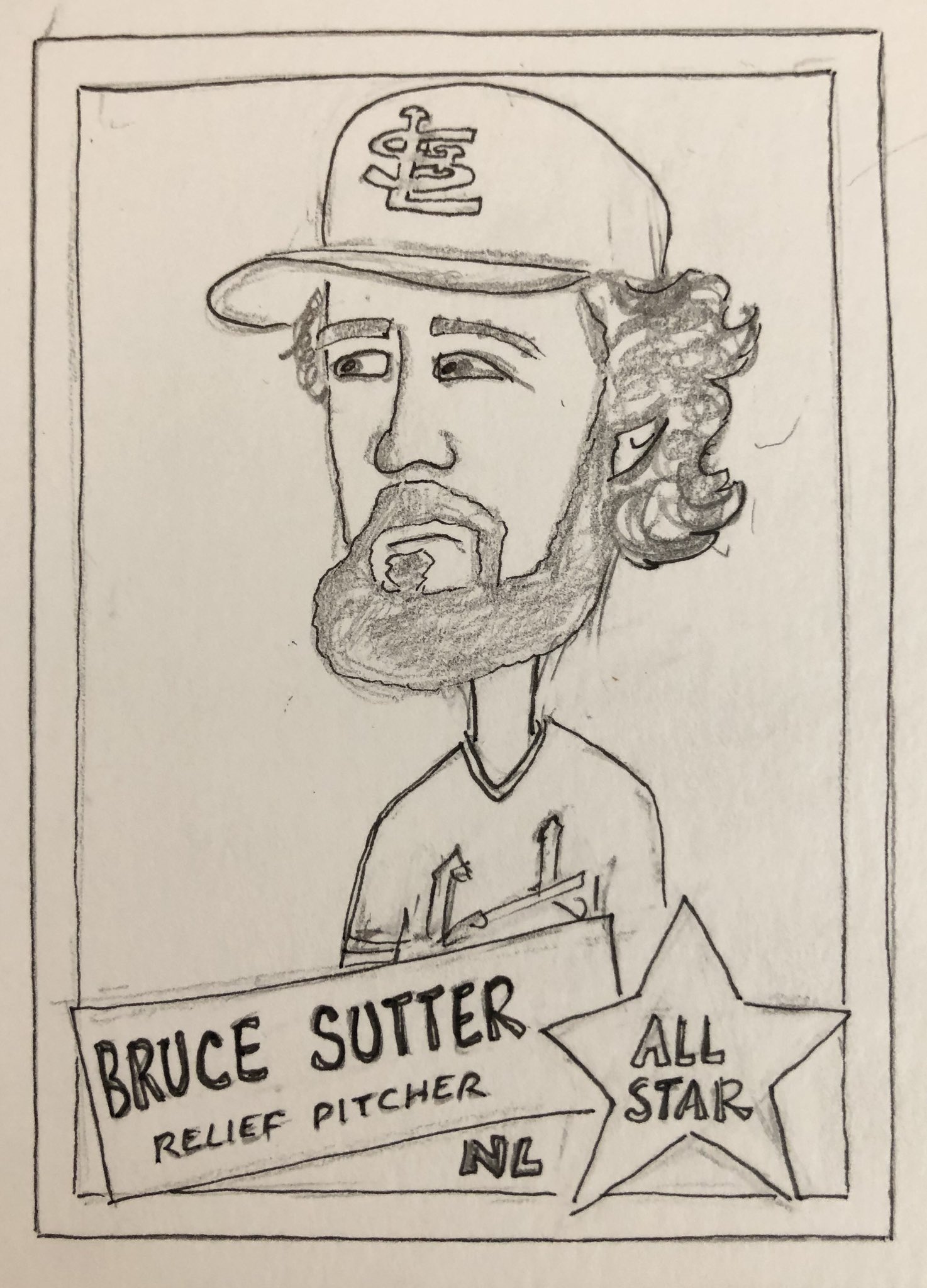 Happy Birthday Bruce Sutter. There is a storage locker in a Miami suburb with 47 Fireman of the Year helmets. 