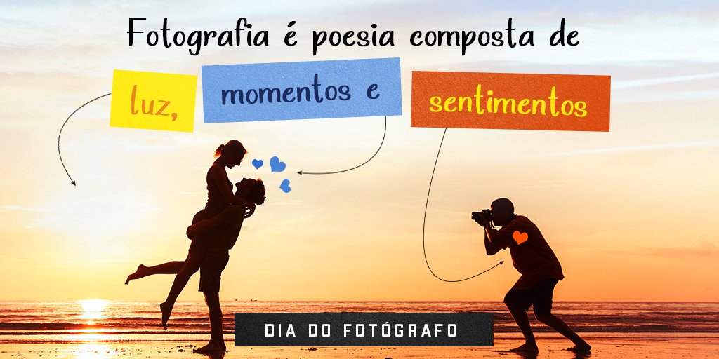 Hoje é o Dia do Fotógrafo! Parabéns a todos os profissionais que registram os momentos mais importantes da vida e da história. #DiadoFotógrafo